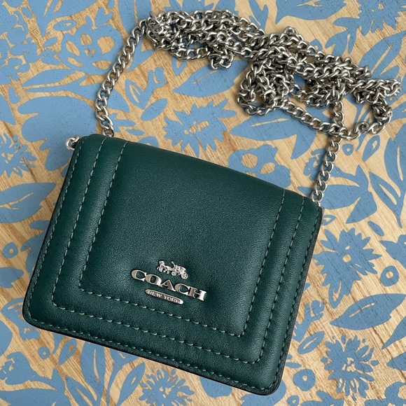 Coach Handbags - Coach Mini Wallet On A Chain With Border Quilting